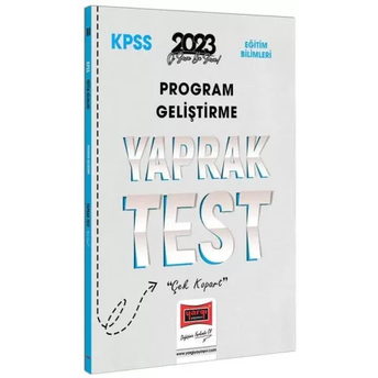 Yargı Yayınları 2023 Kpss Eğitim Bilimleri Program Geliştirme Yaprak Test Komisyon