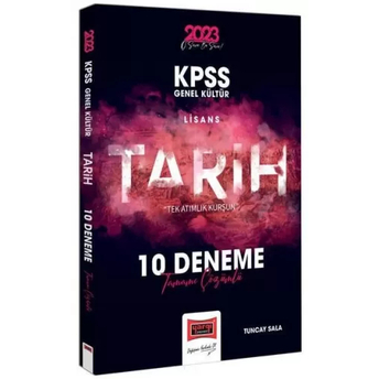 Yargı Yayınları 2023 Kpss Genel Kültür Tarih Tamamı Çözümlü 10 Deneme Tuncay Sala