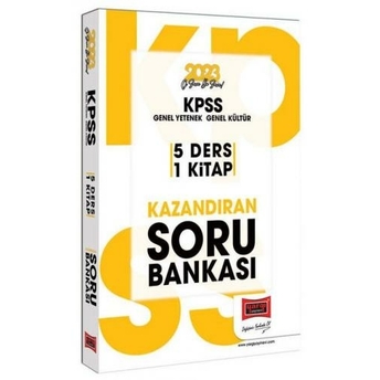 Yargı Yayınları 2023 Kpss Genel Yetenek Genel Kültür 5 Ders 1 Kitap Kazandıran Tüm Dersler Soru Bankası Komisyon