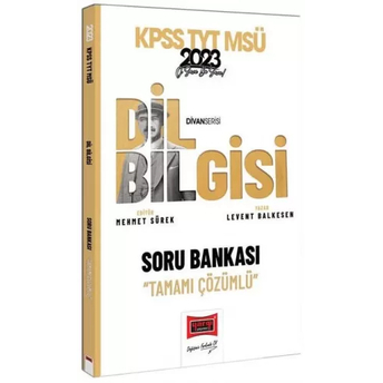 Yargı Yayınları 2023 Kpss Tyt Msü Divan-I Dil Bilgisi Tamamı Çözümlü Soru Bankası Levent Balkesen