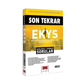 Yargı Yayınları 2023 Meb Ekys Son Tekrar Açıklamalı Çözümlü Sorular Komisyon