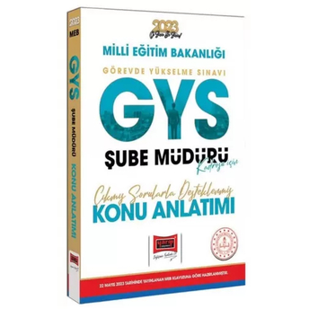 Yargı Yayınları 2023 Meb Gys Şube Müdürlüğü Kadrosu Için Çıkmış Sorularla Desteklenmiş Konu Anlatımı Komisyon