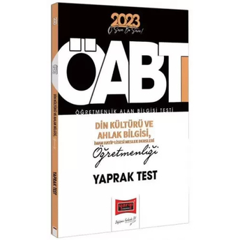 Yargı Yayınları 2023 Öabt Din Kültürü Ve Ahlak Bilgisi Öğretmenliği Yaprak Test Komisyon