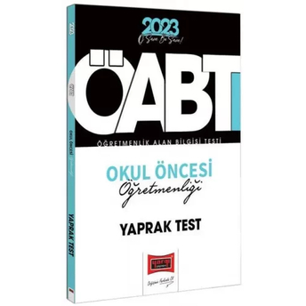 Yargı Yayınları 2023 Öabt Okul Öncesi Öğretmenliği Yaprak Test Komisyon