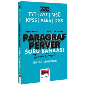 Yargı Yayınları 2023 Tyt Ayt Msü Dgs Ales Kpss Tüm Adaylar Için Paragrafperver Soru Bankası Necmettin Duman