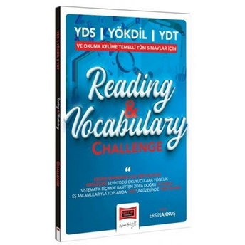 Yargı Yayınları 2023 Yds Yökdil Ydt Ve Okuma Kelime Temelli Tüm Sınavlar Için Reading And Vocabulary Challenge Ersin Akkuş