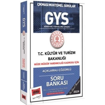 Yargı Yayınları 2024 Gys Kültür Ve Turizm Bakanlığı Müze Müdür Yardımcılığı Kadrosu Için Açıklamalı Çözümlü Soru Bankası Komisyon