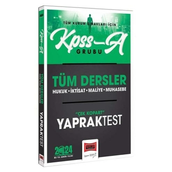 Yargı Yayınları 2024 Kpss A Grubu Tüm Dersler Çek Kopart Yaprak Test Komisyon