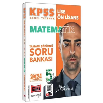 Yargı Yayınları 2024 Kpss Lise Ön Lisans 5Yüz Ekibi Matematik Tamamı Çözümlü Soru Bankası Ilker Karabulut