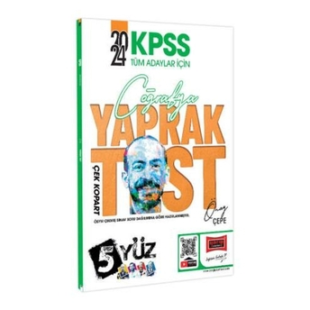 Yargı Yayınları 2024 Kpss Tüm Adaylar Için 5Yüz Coğrafya Çek Kopart Yaprak Test Önay Çepe