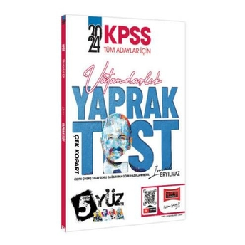 Yargı Yayınları 2024 Kpss Tüm Adaylar Için 5Yüz Vatandaşlık Çek Kopart Yaprak Test Ismail Eryılmaz