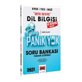 Yargı Yayınları 2024 Kpss Yks Msü Bay Panik Yok Dil Bilgisi Orta Seviye Tamamı Çözümlü Soru Bankası Yamin Yalçın