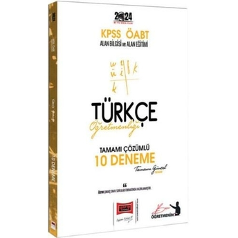 Yargı Yayınları 2024 Öabt Türkçe Öğretmenliği Tamamı Çözümlü 10 Deneme Sınavı Komisyon