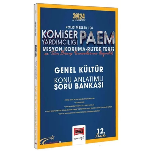 Yargı Yayınları 2024 Polis Meslek Içi Komiser Yardımcılığı Paem Misyon Koruma - Rütbe Terfi Genel Kültür Konu Anlatımlı Soru Bankası Komisyon