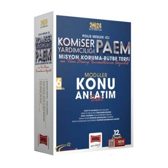 Yargı Yayınları 2024 Polis Meslek Içi Paem Komiser Yardımcılığı Misyon Koruma Rütbe Terfi Modüler Konu Anlatım Seti (6 Kitap) Komisyon