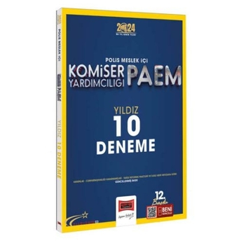 Yargı Yayınları 2024 Polis Meslek Içi Paem Komiser Yardımcılığı Yıldız Serisi Yıldız 10 Deneme Komisyon