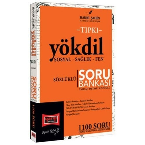 Yargı Yayınları 2024 Tıpkı Yökdil Sosyal Sağlık Fen Sözlüklü Tamamı Detaylı Çözümlü Soru Bankası Hakkı Şahin