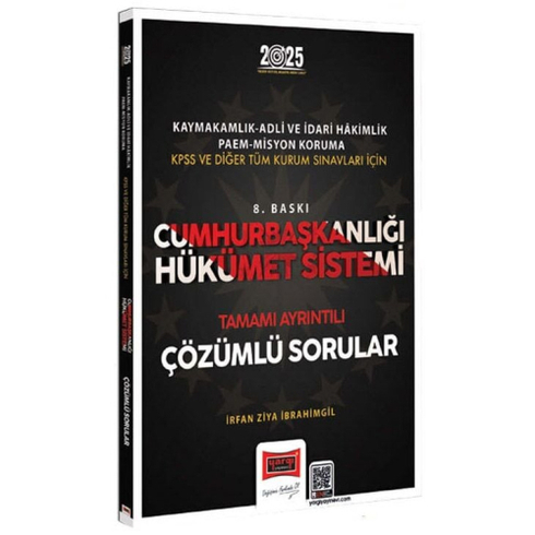 Yargı Yayınları 2025 Cumhurbaşkanlığı Hükümet Sistemi Çözümlü Sorular Irfan Ziya Ibrahimgil