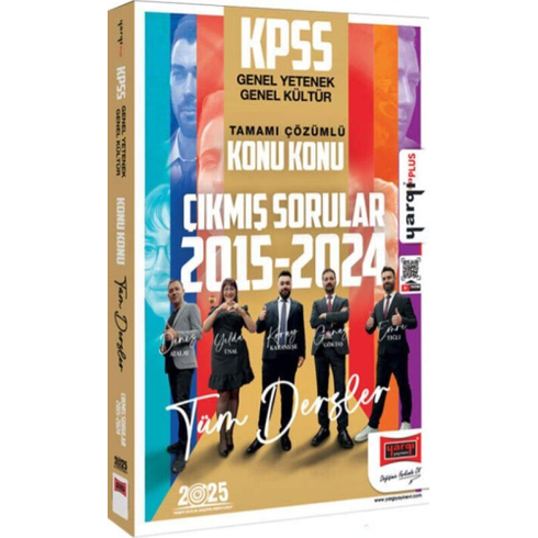 Yargı Yayınları 2025 Kpss Genel Yetenek Genel Kültür 2015-2024 Tamamı Çözümlü Konu Konu Çıkmış Sorular Komisyon