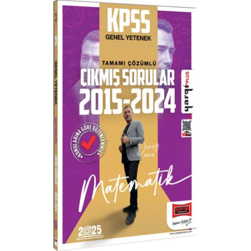 Yargı Yayınları 2025 Kpss Genel Yetenek Matematik 2015-2024 Konularına Göre Düzenlenmiş Tamamı Çözümlü Çıkmış Sorular Deniz Atalay