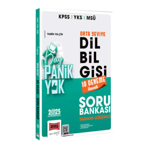 Yargı Yayınları 2025 Kpss Yks Msü Tamamı Çözümlü Panik Yok Orta Seviye Dil Bilgisi Soru Bankası Yamin Yalçın