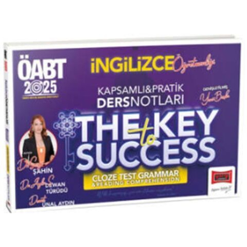 Yargı Yayınları 2025 Öabt Ingilizce Öğretmenliği Kapsamlı The Key Success Cloze Test Grammar Reading Comprehension Pratik Ders Notları Sevgi Şahin