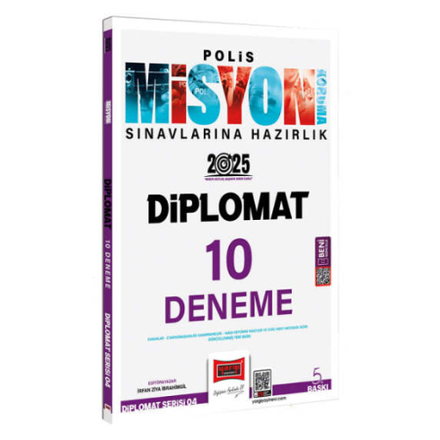 Yargı Yayınları 2025 Polis Misyon Sınavlarına Hazırlık Diplomat Serisi Diplomat 10 Deneme Irfan Ziya Ibrahimgil