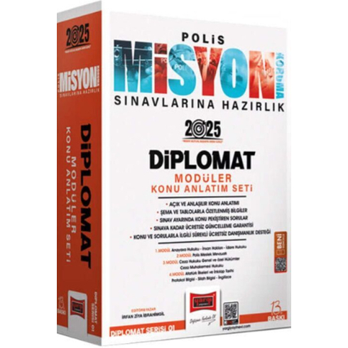 Yargı Yayınları 2025 Polis Misyon Sınavlarına Hazırlık Diplomat Serisi Diplomat Modüler Konu Anlatım Seti Irfan Ziya Ibrahimgil