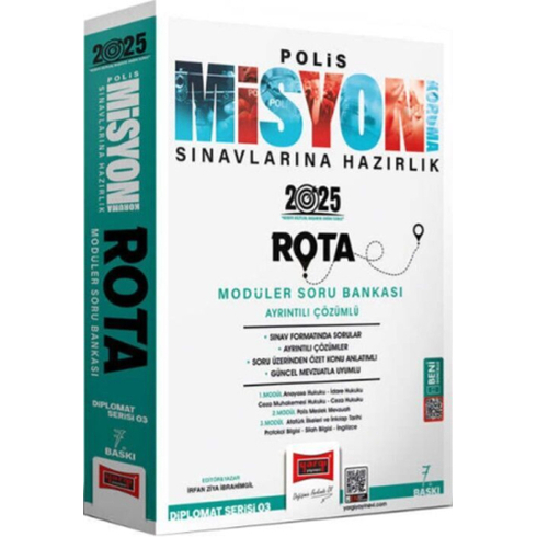 Yargı Yayınları 2025 Polis Misyon Sınavlarına Hazırlık Diplomat Serisi Rota Modüler Soru Bankası Irfan Ziya Ibrahimgil