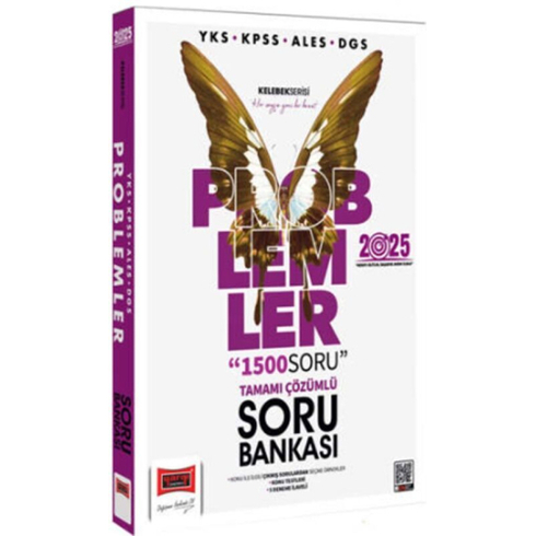 Yargı Yayınları 2025 Yks Kpss Ales Dgs Kelebek Serisi Tamamı Çözümlü Problemler Soru Bankası Komisyon