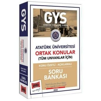 Yargı Yayınları Atatürk Üniversitesi Gys Konu Özetli Açıklamalı Soru Bankası Komisyon