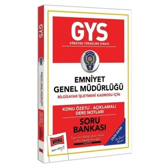 ​​Yargı Yayınları Gys Emniyet Genel Müdürlüğü Bilgisayar Işletmeni Kadrosu Için Konu Özetli Soru Bankası Komisyon