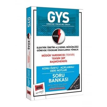 Yargı Yayınları Gys Eüaş Müdür Yardımcısı (Teknik) Teknik Şef Baş Mühendis Konu Özetli Açıklamalı Soru Bankası Komisyon