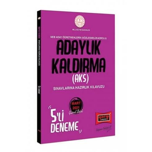 Yargı Yayınları Meb Adaylık Kaldırma (Aks) Sınavlarına Hazırlık Kılavuzu 5 Deneme Komisyon