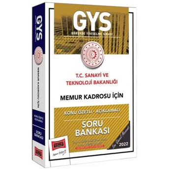 Yargı Yayınları T.c Sanayi Ve Teknoloji Bakanlığı Memur Kadrosu Için Konu Özetli Açıklamalı Soru Bankası Komisyon