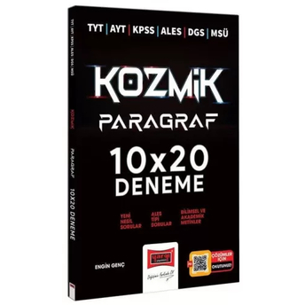 Yargı Yayınları Tyt Ayt Kpss Ales Dgs Msü Kozmik Paragraf 10X20 Deneme Engin Genç