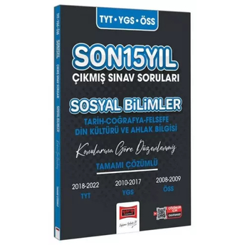 Yargı Yayınları Tyt Ygs Öss Sosyal Bilimler Son 15 Yıl Çıkmış Sınav Soruları Komisyon