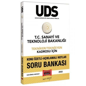 Yargı Yayınları Uds T.c. Sanayi Ve Teknoloji Bakanlığı Tekniker/Teknilsyen Kadrosu Için Unvan Değişikliği Sınavına Yönelik Konu Özetli Açıklamalı Soru Bankası Komisyon