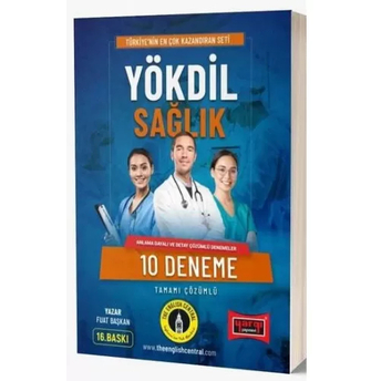 Yargı Yayınları Yökdil Sağlık Tamamı Çözümlü 10 Deneme (16.Baskı) Fuat Başkan