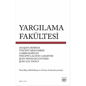 Yargılama Fakültesi Jacques Derrida