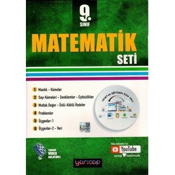 Yarı Çap Yayınları 9. Sınıf Matematik Seti Komisyon