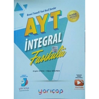 Yarı Çap Yayınları Ayt Integral Fasikülleri Komisyon