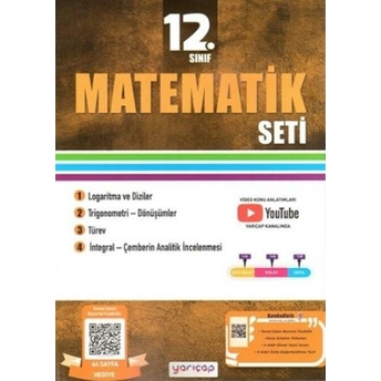 Yarıçap Yayınları 12. Sınıf Matematik Seti Komisyon