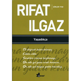 Yaşadıkça Şiirler 1953 Rıfat Ilgaz