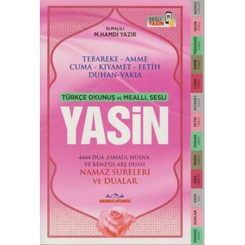 Yasin Orta Boy Sesli Bilgisayar Hatlı Açık Pembe Elmalılı Muhammed Hamdi Yazır