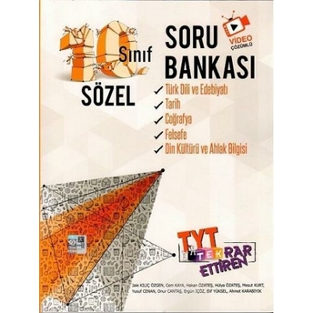 Yayın Denizi 10. Sınıf Sözel Tek Soru Bankası Komisyon