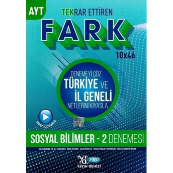 Yayın Denizi Ayt Sosyal Bilimler 2 Fark Ettiren Pro Denemeleri Komisyon