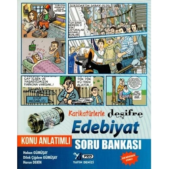 Yayın Denizi Edebiyat Karikatürlerle Deşifre Pro Konu Anlatımlı Soru Bankası Hakan Gümüşay