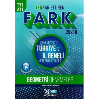 Yayın Denizi Tyt Ayt Geometri Fark Ettiren Pro Denemeleri Ali Duran