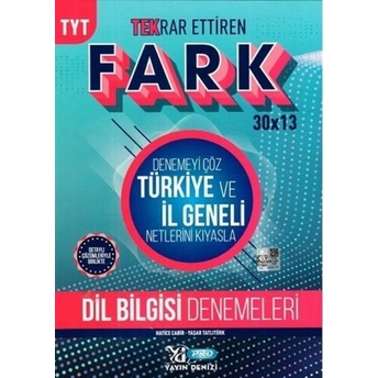 Yayın Denizi Tyt Dil Bilgisi Fark 30 X 13 Tekrar Ettiren Denemeleri Yaşar Tatlıtürk